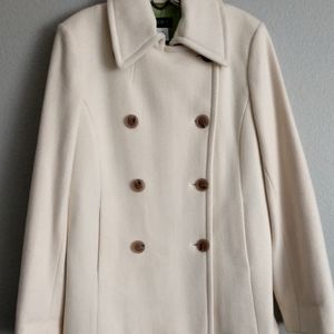 J.Crew white/cream Pea Coat
